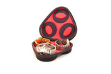 Triple Watch Case | Triple Storage Case for Wristwatches | Holds 3 Watches | Triple Watch Box | Cushioned Watch Case