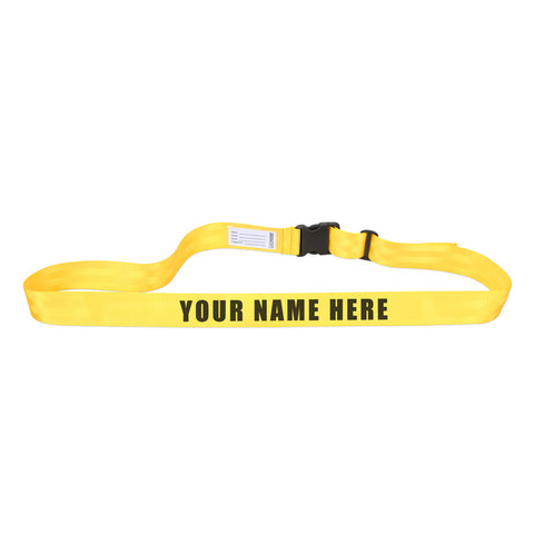 Personalized Yellow Luggage Strap