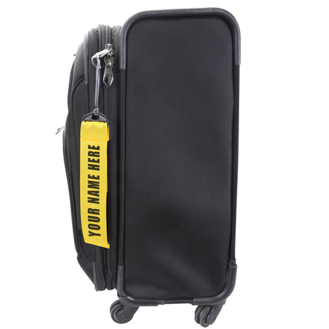Personalized Yellow Luggage Tag