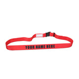 Personalized Red Luggage Strap