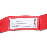 Personalized Red Luggage Strap