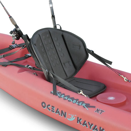 Tall Back Fishing Molded Foam Kayak Seat, Sit On Top Kayak Seat with  Fishing Pack